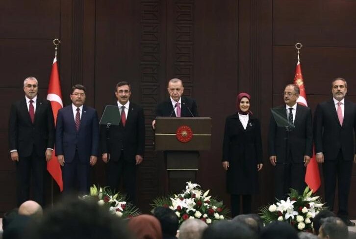 埃爾多安就職展開第三個土耳其總統任期並宣布內閣名單